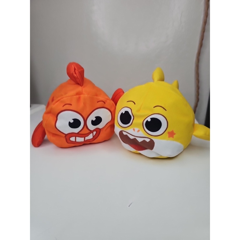 Baby Shark Reversible Plush Toys – 2-Sided Flip Plush –